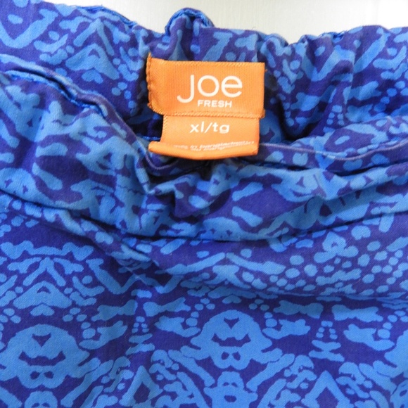 Blue Batik Print Summer Skirt - XL - Picture 3 of 3